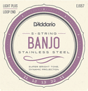 D'Addario EJS57 5-String Banjo Stainless Steel Light Plus 11-22