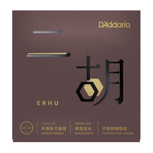 D'Addario ERHU01 Erhu Strings, Medium Tension, 10-18