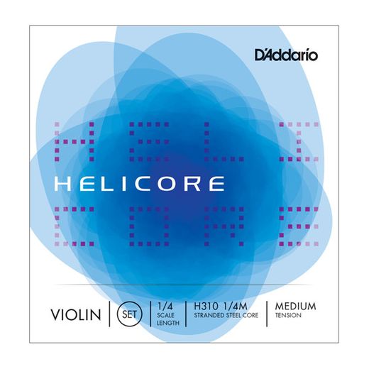 D'Addario H310 Helicore Violin String Set Medium H310-1/4M 1/4 Medium