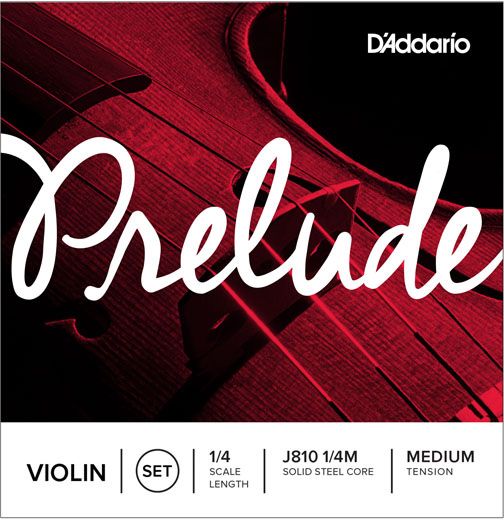 D'Addario J810 Prelude Violin String Set Medium J810-1/4M 1/4 Medium