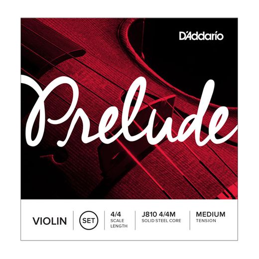 D'Addario J810 Prelude Violin String Set Medium J810-4/4M 4/4 Medium