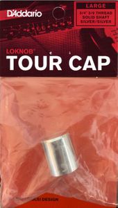 D'Addario LokNob Tour Cap Knob Cover, Large CTS - Silver