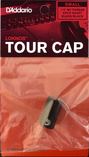 D'Addario LokNob Tour Cap Knob Cover, Small M7 - Black