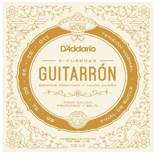 D'Addario MG10N Guitarron 6 String Set, Phosphor Bronze, Normal Tension