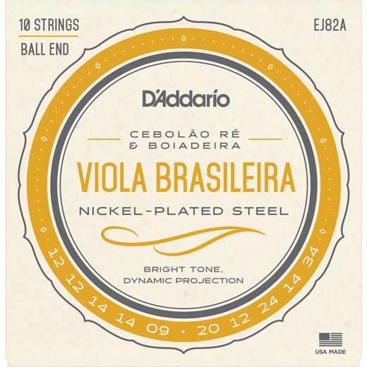D'Addario Nickel Viola Brasileira Strings