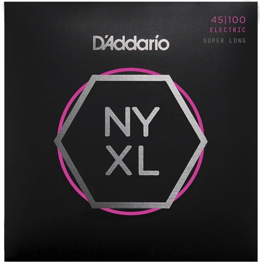 D'Addario NYXL Electric Bass Strings NYXL45100SL Super Long Scale Regular Light 45-100