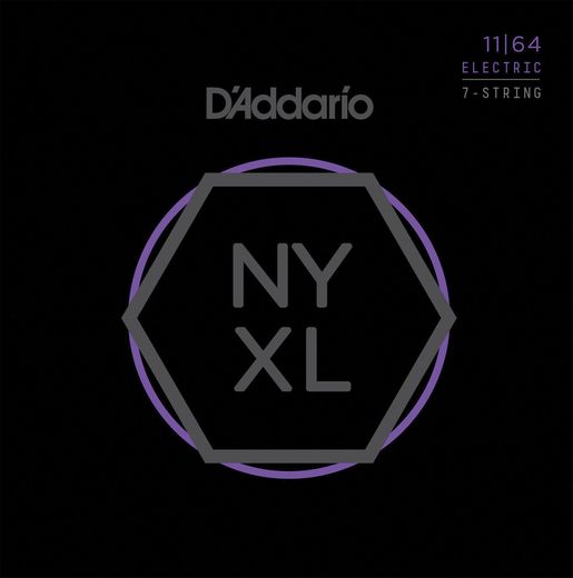 D'Addario NYXL Electric Guitar Strings NYXL1164 7-String Medium 11-64