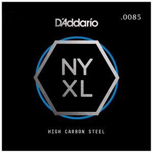 D'Addario NYXL High Carbon Steel Single Strings NYS0085 NYXL Plain Steel .0085