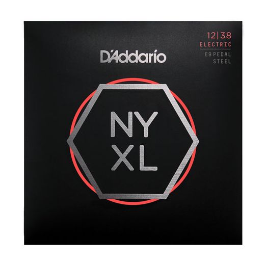 D'Addario NYXL1238PS E9 Pedal Steel Guitar Strings, Custom Medium 12-38