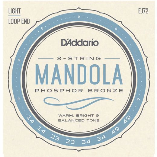 D'Addario Phosphor Bronze Mandola Strings EJ72 Light
