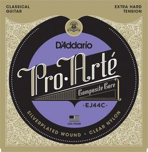 D'Addario Pro Arte Composite Clear Nylon Classical Guitar Strings EJ44C Extra Hard 29-47