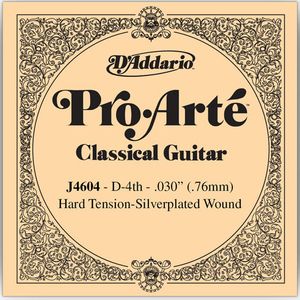 D'Addario Pro Arte Single Classical Guitar Strings - Hard Tension J4604 Hard D 4th