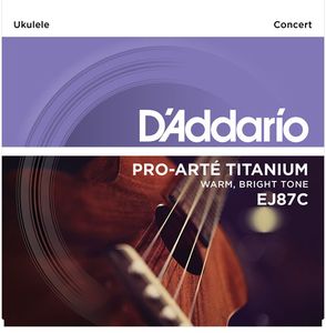 D'Addario T2 Titanium Ukulele Strings EJ87C Concert