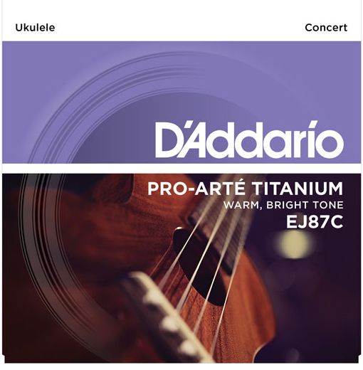 D'Addario T2 Titanium Ukulele Strings EJ87C Concert
