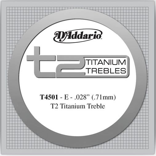 D'Addario Titanium Treble Single Strings