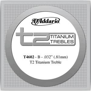 D'Addario Titanium Treble Single Strings T4602 32 Hard