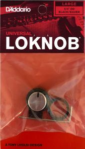 D'Addario Universal LokNob Knob Solution, Large - Black/Silver
