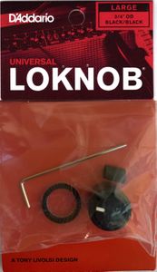 D'Addario Universal LokNob Knob Solution, Pro Large - Black