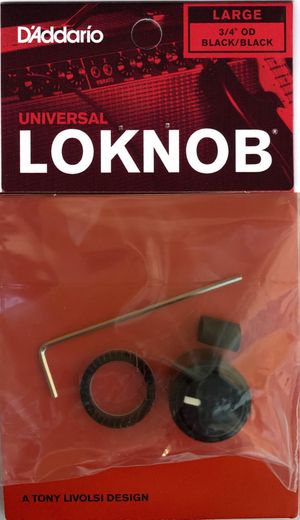 D'Addario Universal LokNob Knob Solution, Pro Large - Black