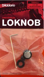 D'Addario Universal LokNob Knob Solution, Pro Small - Black/Silver