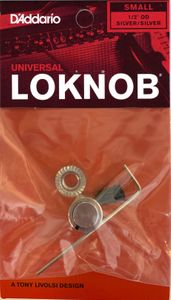 D'Addario Universal LokNob Knob Solution, Pro Small - Silver