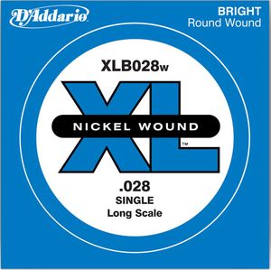 D'Addario XL Nickel Wound Electric Bass Strings, Long Scale  XLB028W