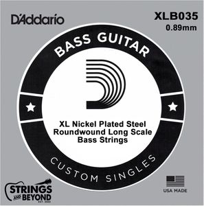 D'Addario XL Nickel Wound Electric Bass Strings, Long Scale  XLB035