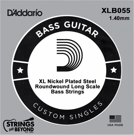 D'Addario XL Nickel Wound Electric Bass Strings, Long Scale  XLB055