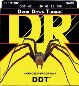 DR Drop Down Tuning DDT 4-String Electric Bass Strings DDT-40 Lite 40-100