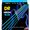 DR Hi-Def Neon Blue K3 Coated Electric Bass Strings NBB5-45 Med 5s 45-125