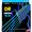 DR Hi-Def Neon Blue K3 Coated Electric Bass Strings NBB6-30 Med 6s 30-125