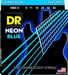 DR Hi-Def Neon Blue K3 Coated Electric Guitar Strings