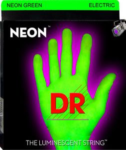 DR Hi-Def Neon Green K3 Coated Nickel Plated Electric Guitar Strings