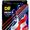 DR Hi-Def Neon Red White & Blue K3 Coated Electric Bass Strings NUSAB6-30 6s 30-125