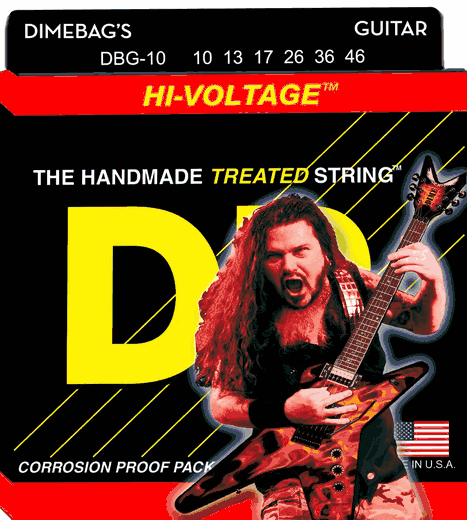 DR Hi-Voltage Dimebag Darrell Signature Electric Guitar Strings DBG-10 Medium 10-46