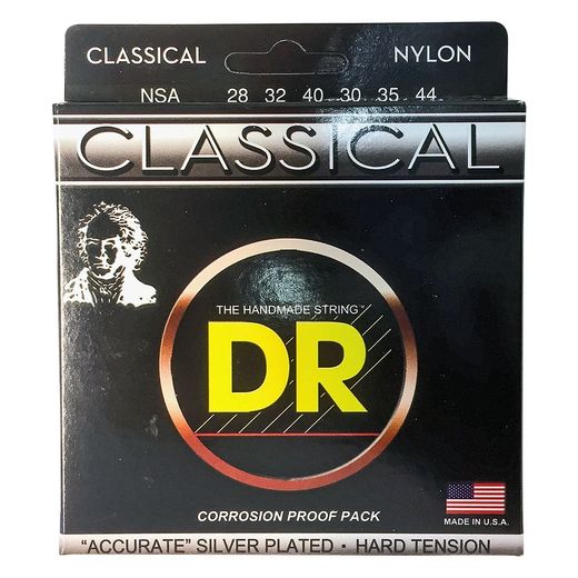 DR Strings Nylon Classical Guitar Strings NSA Hard Tension