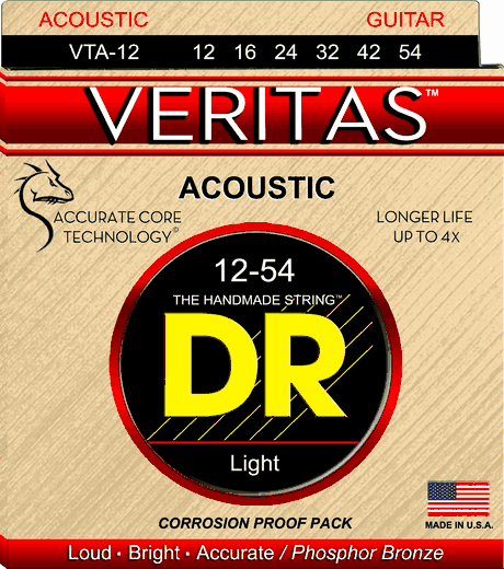 DR Strings Veritas Phosphor Bronze Acoustic Guitar Strings