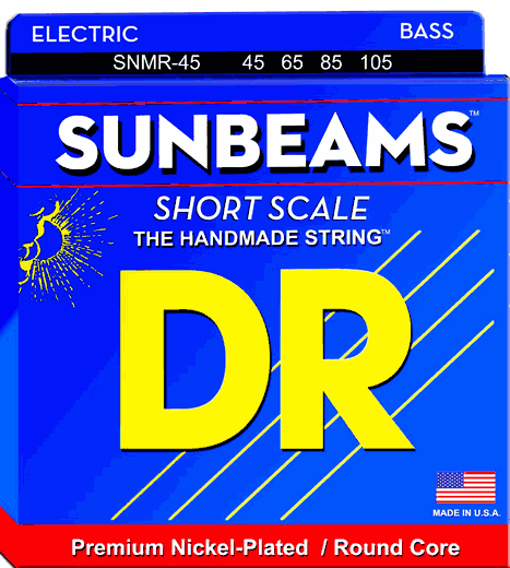 DR Sunbeams Nickel Plated Bass Guitar Strings SNMR-45 Medium 45-105