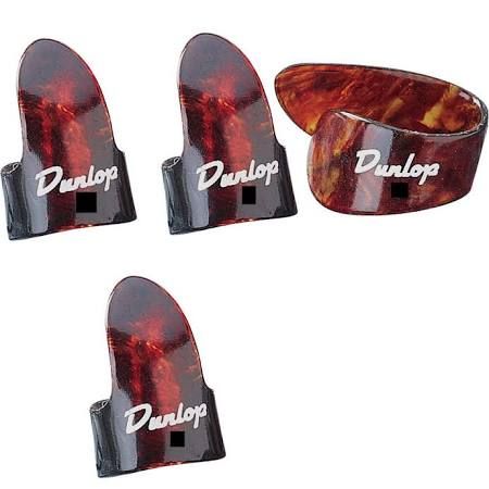 Dunlop 3 Fingerpicks and 1 Thumbpick Pack 9020TP Large