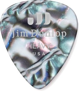 Dunlop Abalone Celluloid Standard Guitar Picks Heavy 72 Refill Bag