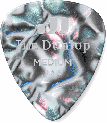 Dunlop Abalone Celluloid Standard Guitar Picks Medium 72 Refill Bag