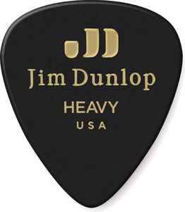 Dunlop Black Celluloid Standard Guitar Picks Heavy 72 Refill Bag