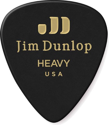 Dunlop Black Celluloid Standard Guitar Picks Heavy 72 Refill Bag