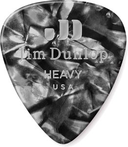 Dunlop Black Pearl Celluloid Standard Guitar Picks Heavy 72 Refill Bag