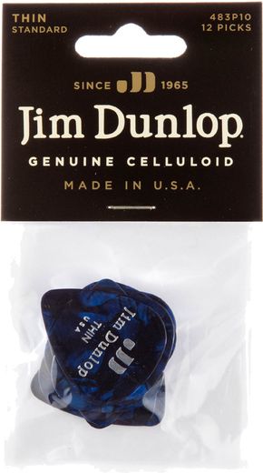 Dunlop Blue Pearl Celluloid Standard Guitar Picks