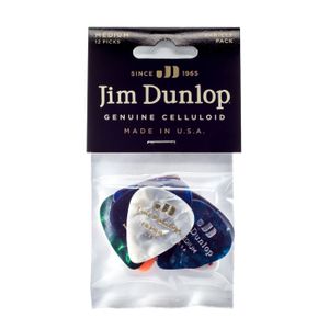 Dunlop Celluloid Guitar Pick Variety Pack PVP106 Medium