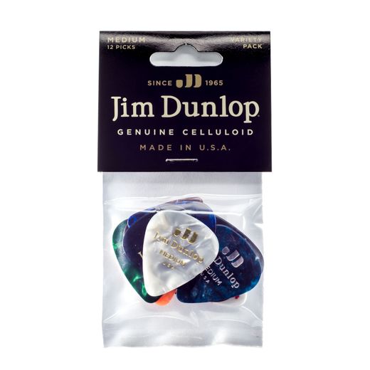 Dunlop Celluloid Guitar Pick Variety Pack PVP106 Medium