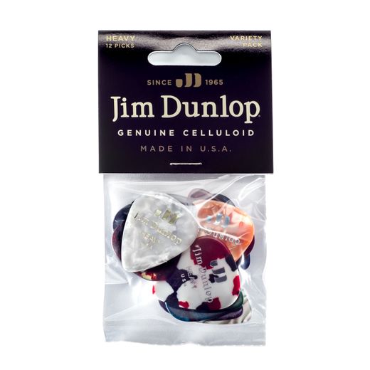 Dunlop Celluloid Guitar Pick Variety Pack PVP107 Heavy