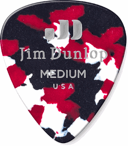 Dunlop Confetti Celluloid Standard Guitar Picks Medium 72 Refill Bag