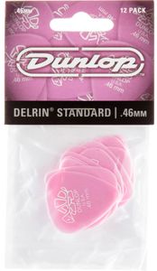 Dunlop Delrin 500 Guitar Picks  Blush .46mm 12 Pack